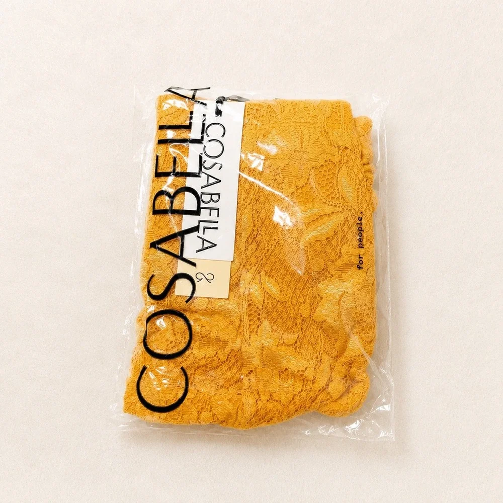 COSABELLA NSN Men's Classic G-String Taaja Mango Lace - Size L /‎ NWT